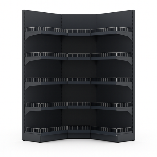 Коммерческая угловая полка для внутреннего пространства 2110x665x470