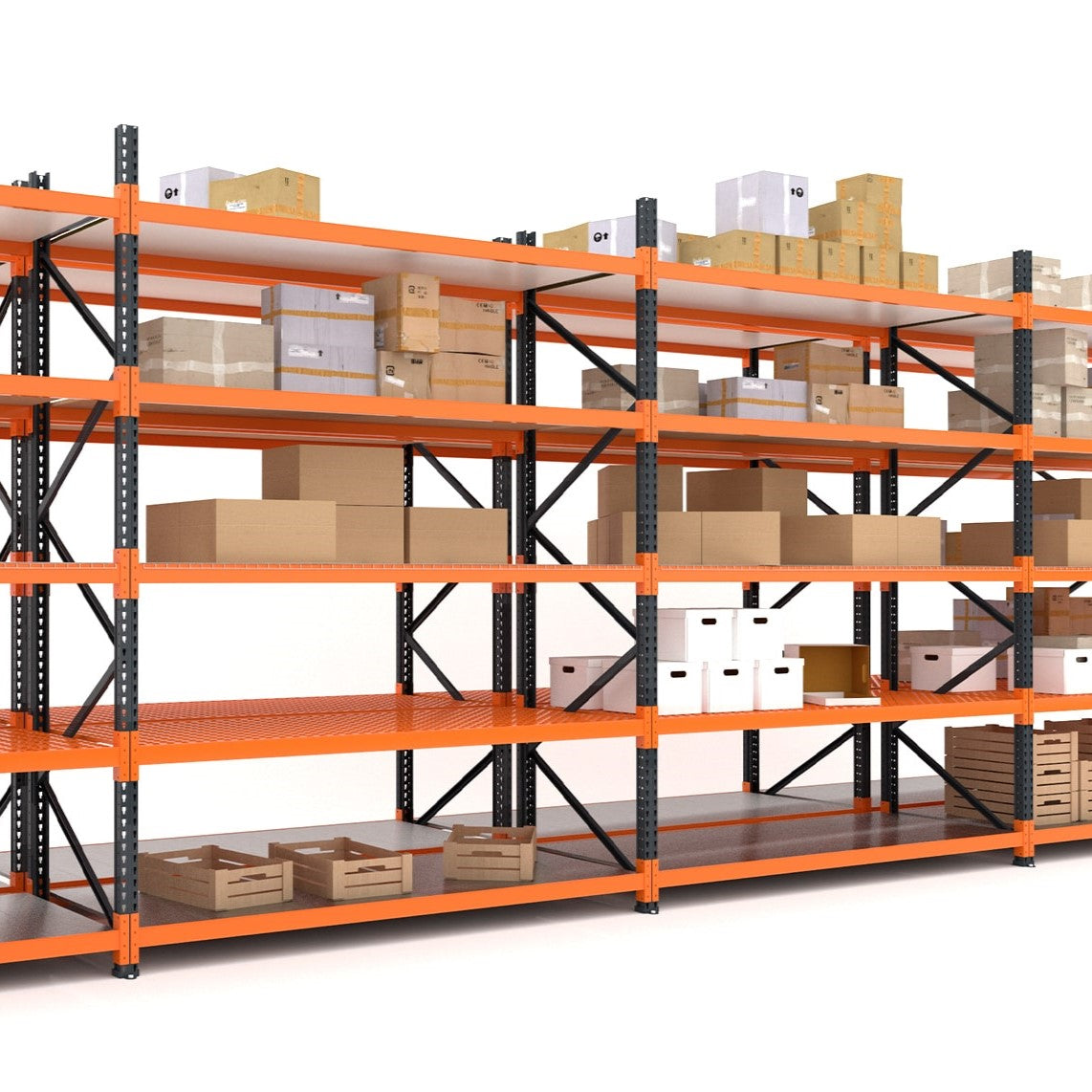Система стеллажей полочного типа